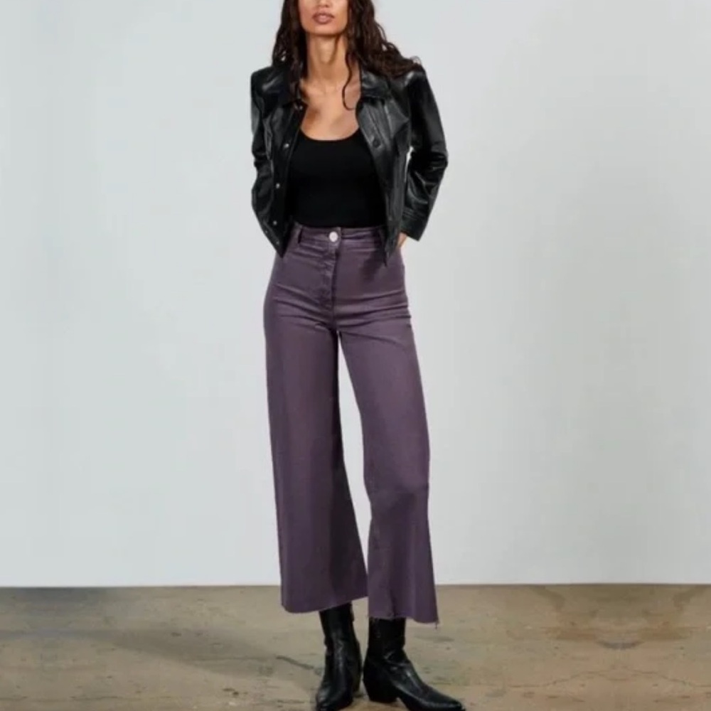 Zara Marine Straight Leg Jeans - Purple